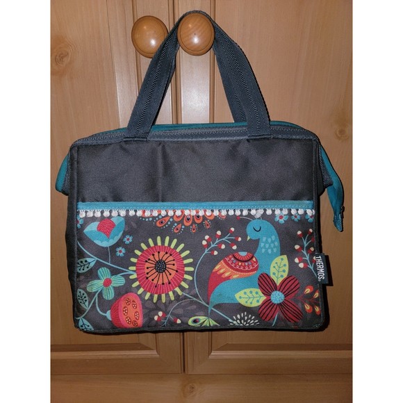 Thermos insulated lunch bag peacock design - Picture 1 of 2